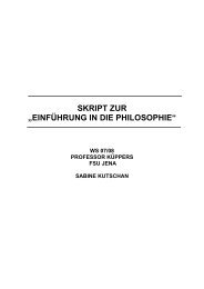 SKRIPT ZUR „EINFÜHRUNG IN DIE ... - FSR Psychologie