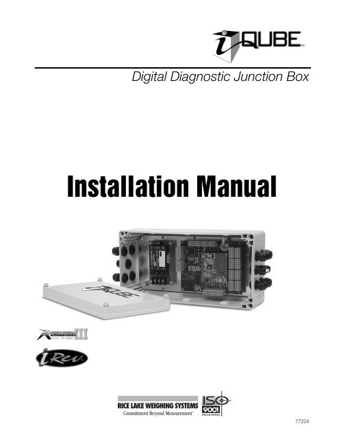 Installation Manual - Rice Lake Weighing Systems