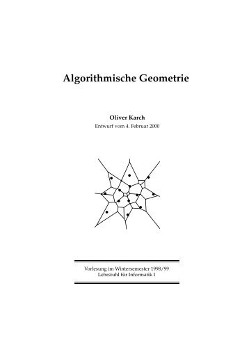 Algorithmische Geometrie - Vorlesungsskript