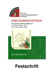 Gründergeschichte Der Feldschützengesellschaft ... - FSG Entlebuch