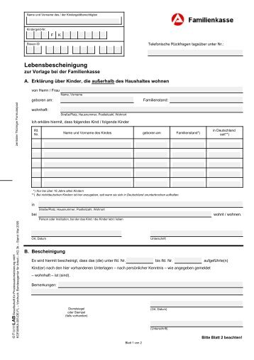 Lebensbescheinigung Magazine