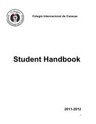 Student Handbook - Colegio Internacional de Caracas