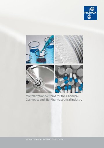 Microfiltration systems for the chemical, cosmetics and ... - Filtrox AG