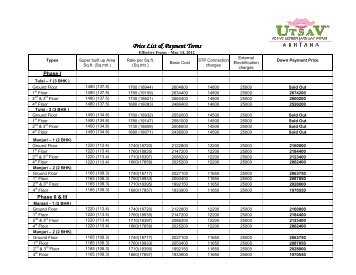 land4fb0aebe5339dPrice List Utsav May 14 ... - Ashiana Housing