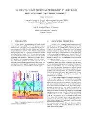 1. introduction 2. snow model description 5.4 - impact ... - RUC - NOAA