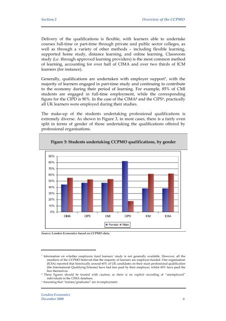 Economic impact assessment of the CCPMO: Final report - CIPD