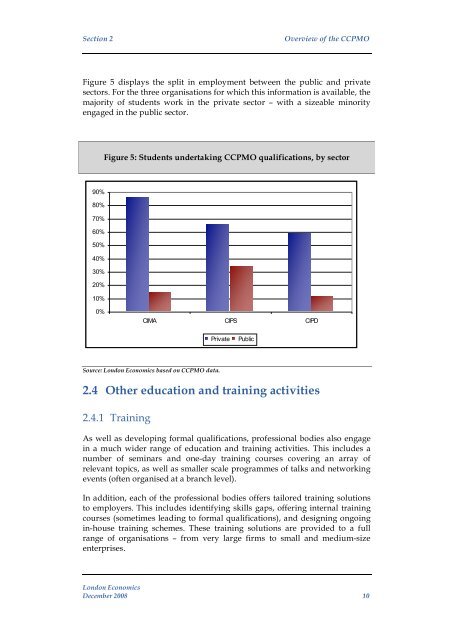 Economic impact assessment of the CCPMO: Final report - CIPD