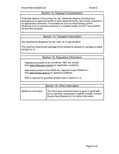 MSDS - Myfarmstore.co.nz