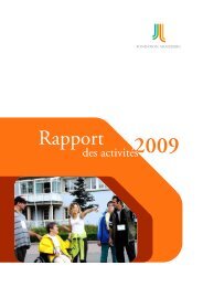 Rapport des activitÃ©s 2009 - Fondation KrÃ¤izbierg