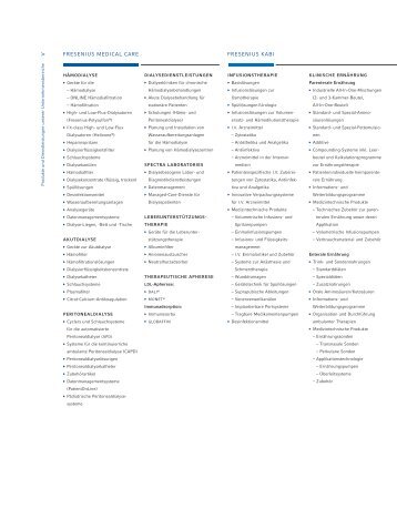 fresenius medical care fresenius kabi - Corporate Online Publishing