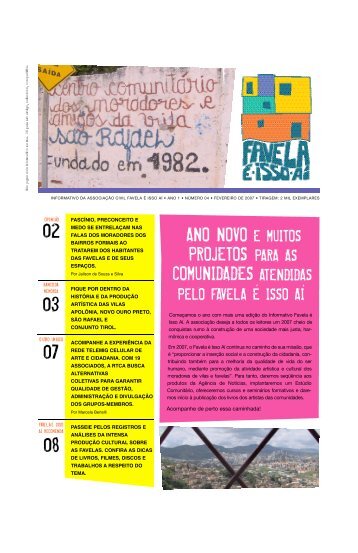 Jornal Favela Ã© Isso AÃ­ - n. 4