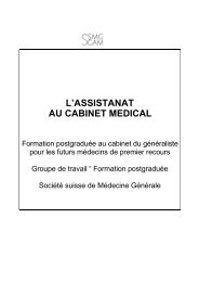 L'ASSISTANAT AU CABINET MEDICAL