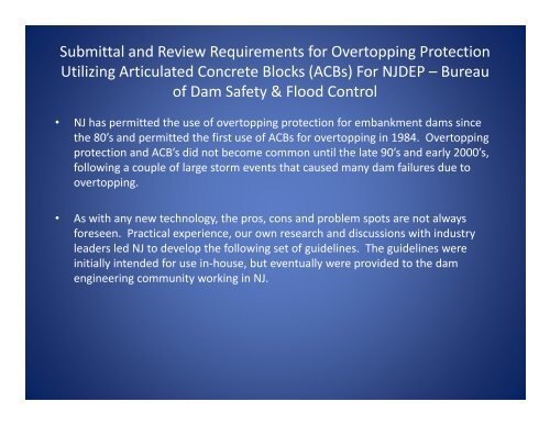 Articulated Concrete Block Guidelines and Performance of ACB's ...