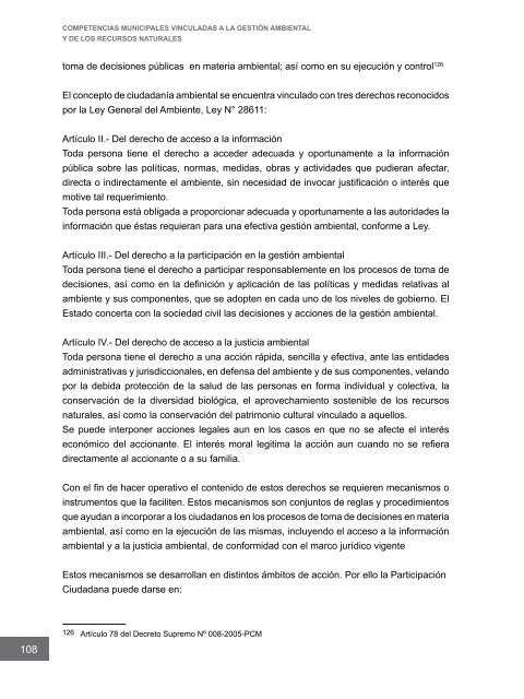 Competencias municipales vinculadas a la gestión ambiental y de ...