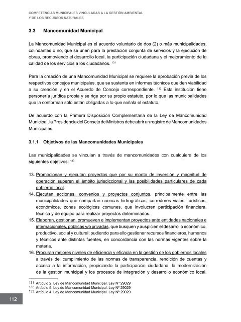 Competencias municipales vinculadas a la gestión ambiental y de ...