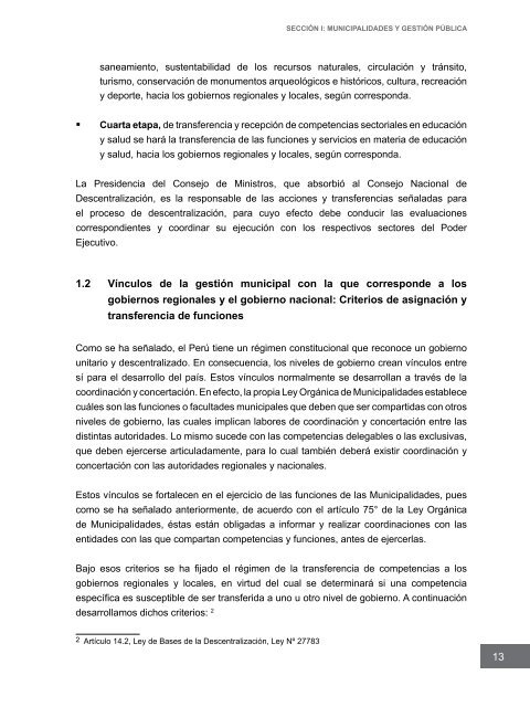 Competencias municipales vinculadas a la gestión ambiental y de ...