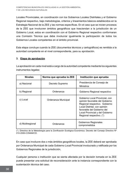 Competencias municipales vinculadas a la gestión ambiental y de ...