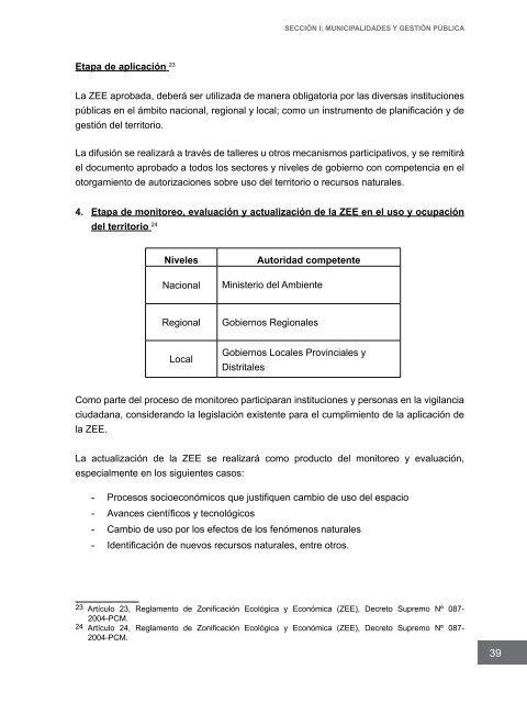 Competencias municipales vinculadas a la gestión ambiental y de ...