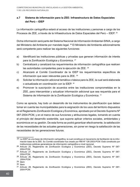 Competencias municipales vinculadas a la gestión ambiental y de ...