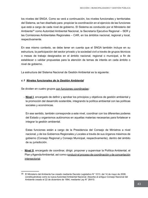 Competencias municipales vinculadas a la gestión ambiental y de ...