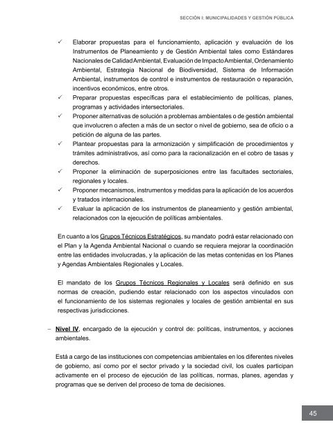 Competencias municipales vinculadas a la gestión ambiental y de ...