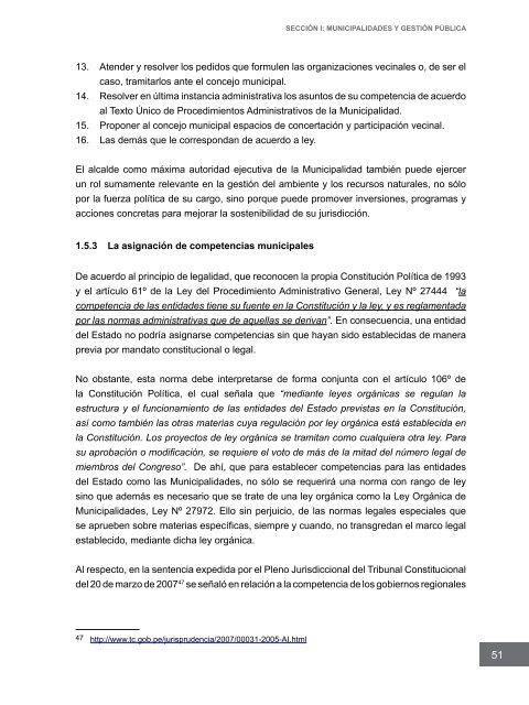 Competencias municipales vinculadas a la gestión ambiental y de ...