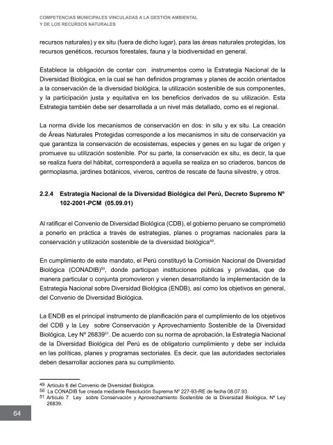 Competencias municipales vinculadas a la gestión ambiental y de ...