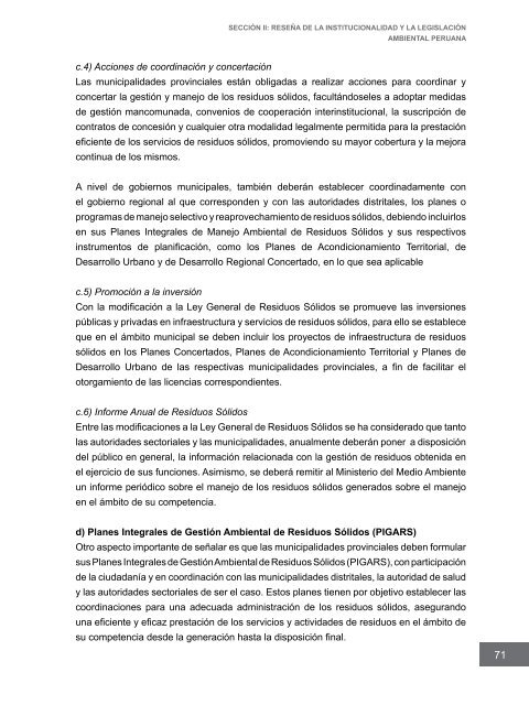 Competencias municipales vinculadas a la gestión ambiental y de ...