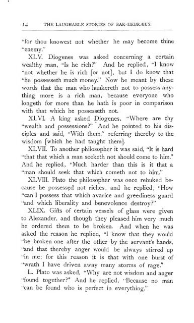 The laughable stories collected by MÃ¢r Gregory John Bar HebrÃ¦