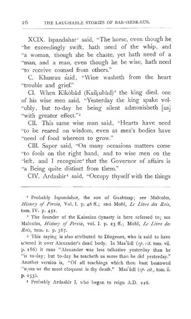 The laughable stories collected by MÃ¢r Gregory John Bar HebrÃ¦