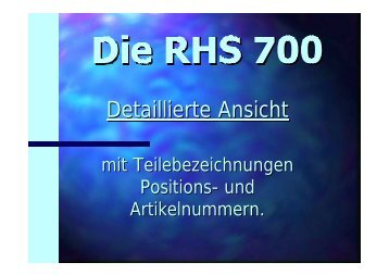 Ersatzteilliste RHS 700 - WAECO - AirCon Service