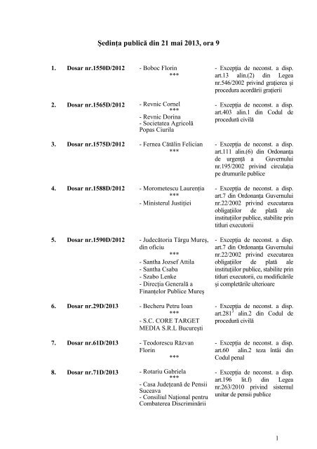 21 - Curtea Constituţională a României