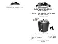 ELECTRIC FRYER, BOILER AND STEAMER - Masterbuilt