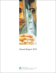 Annual Report 2002 - Westmead Millennium Institute