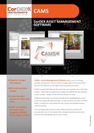 CorDEX ASSET MANAGEMENT SOFTWARE - Metrum Information ...