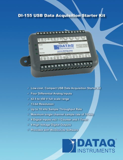 Temperature and Humidity Data Loggers - DATAQ Instruments