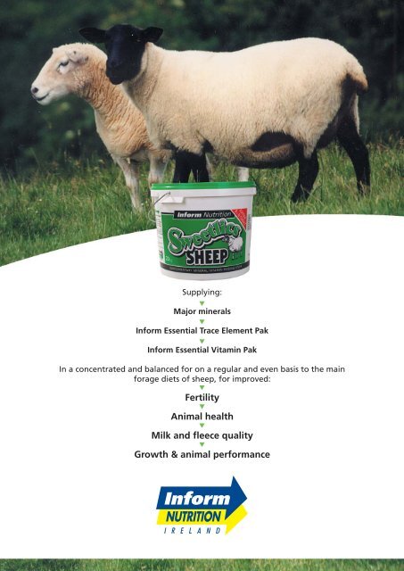 english a4 leaflet sweetlics sheep:Layout 1 - Inform Nutrition