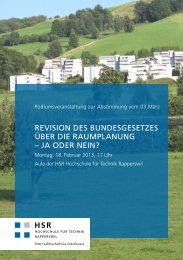 ja oder nein? - IRAP - HSR Hochschule fÃ¼r Technik Rapperswil