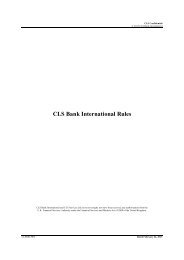 CLS Bank International Rules (February 26, 2013)