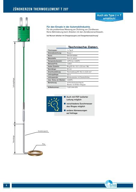 mantel-thermoelement mte 207