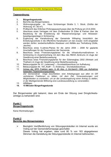 2004. 09. 16 - .PDF - Gemeinde Wilhering