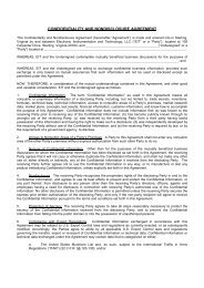 EIT Mutual Non-Disclosure Agreement