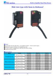 PFX2 series Built-in Amplifier Type Photo Sensor - Technical Avenue