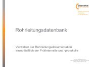 Rohrleitungsdatenbank - Planets Software GmbH