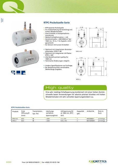 21-Lasermodulatoren und Pockelszellen.pdf - Qioptiq Q-Shop