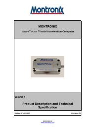 MONTRONIX Product Description and Technical Specification