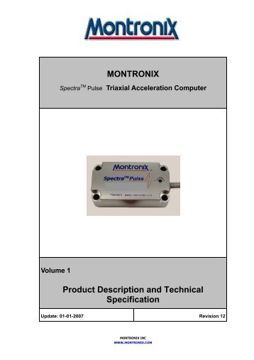 MONTRONIX Product Description and Technical Specification