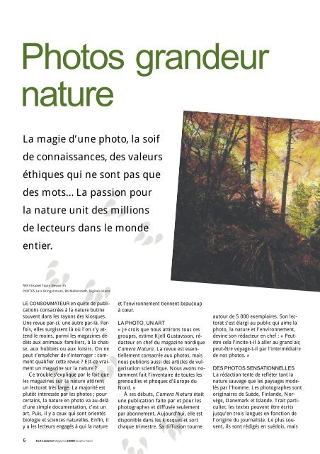 LA NATURE FAIT BIEN LES CHOSES - SCA Forest Products AB