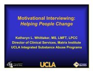 Motivational Interviewing: Helping People Change - UCLA ...