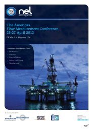 The Americas Flow Measurement Conference 25-27 ... - TUV NEL